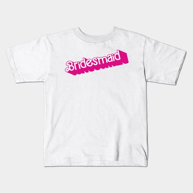 Bridesmaid Barbie logo Kids T-Shirt by byb